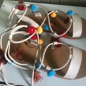 Lace up sandals